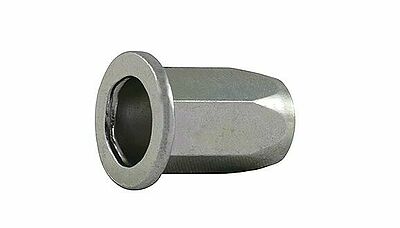 Écrou à sertir HEXAFORM-FK, matériel: acier, tête plate offen