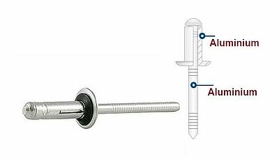 Presslaschenblindniet aus Aluminium