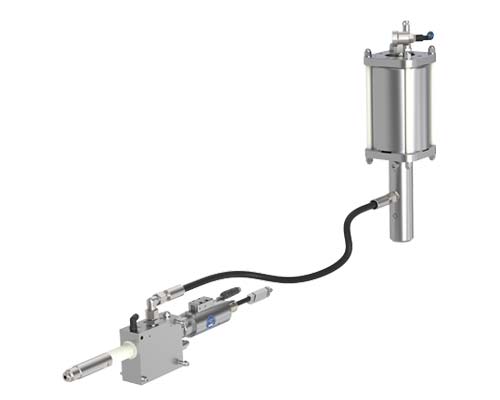 Stationary setting tool for automated setting of blind rivets and sealing plugs RivSys BZ DIII DMSD 2G