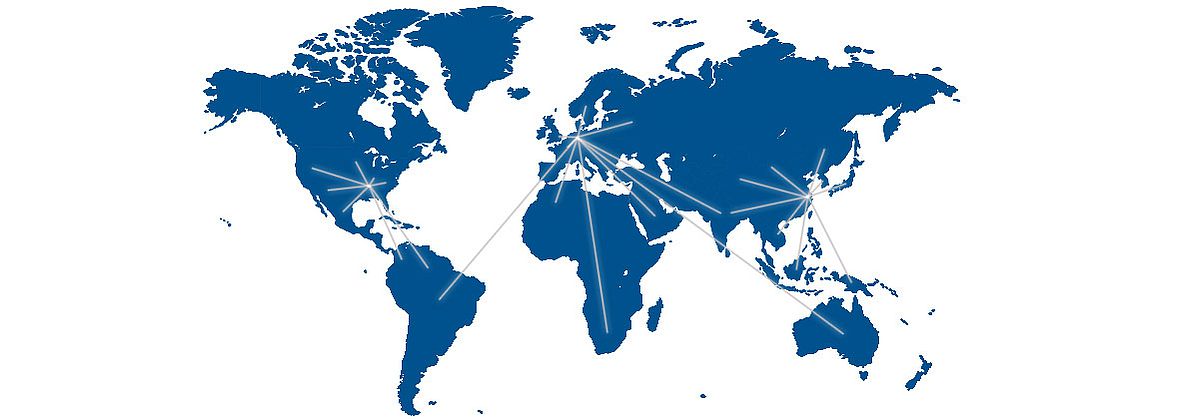 Karte Honsel weltweit