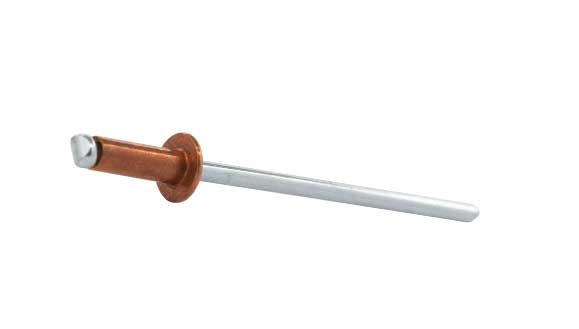 Standardniet Alfo, Material: Kupfer/Stahl, Flachkopf