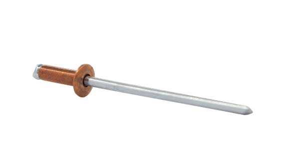 Standardniet Alfo, Material: Kupfer/Stahl, Flachkopf