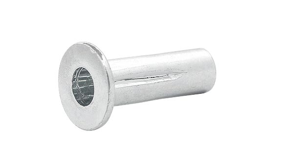 Folding blind rivet nut SFM-PL, Material: steel, head shape: dome head