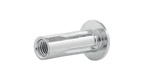 Folding blind rivet nut SFM-PL, Material: steel, head shape: dome head