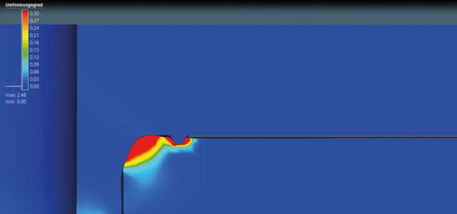 Blindnietmutter crimpSEAL: Simulation von dem Setzvorgang.