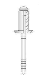 Dessin technique d'un rivet aveugle